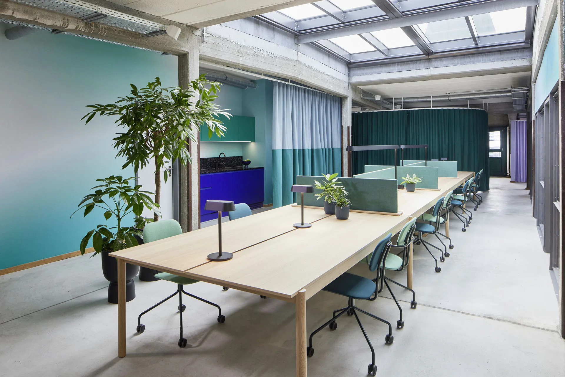 Arbeitsbereich im Space