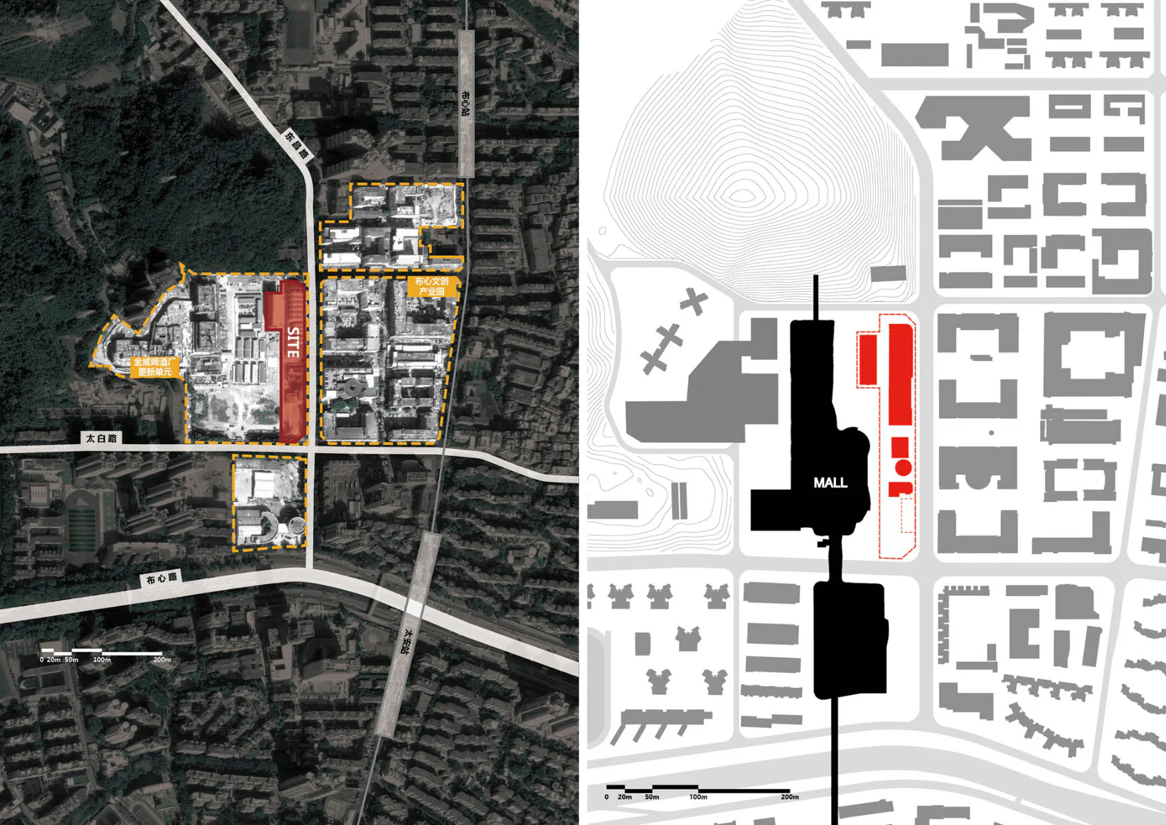 Lageplan, Grafik