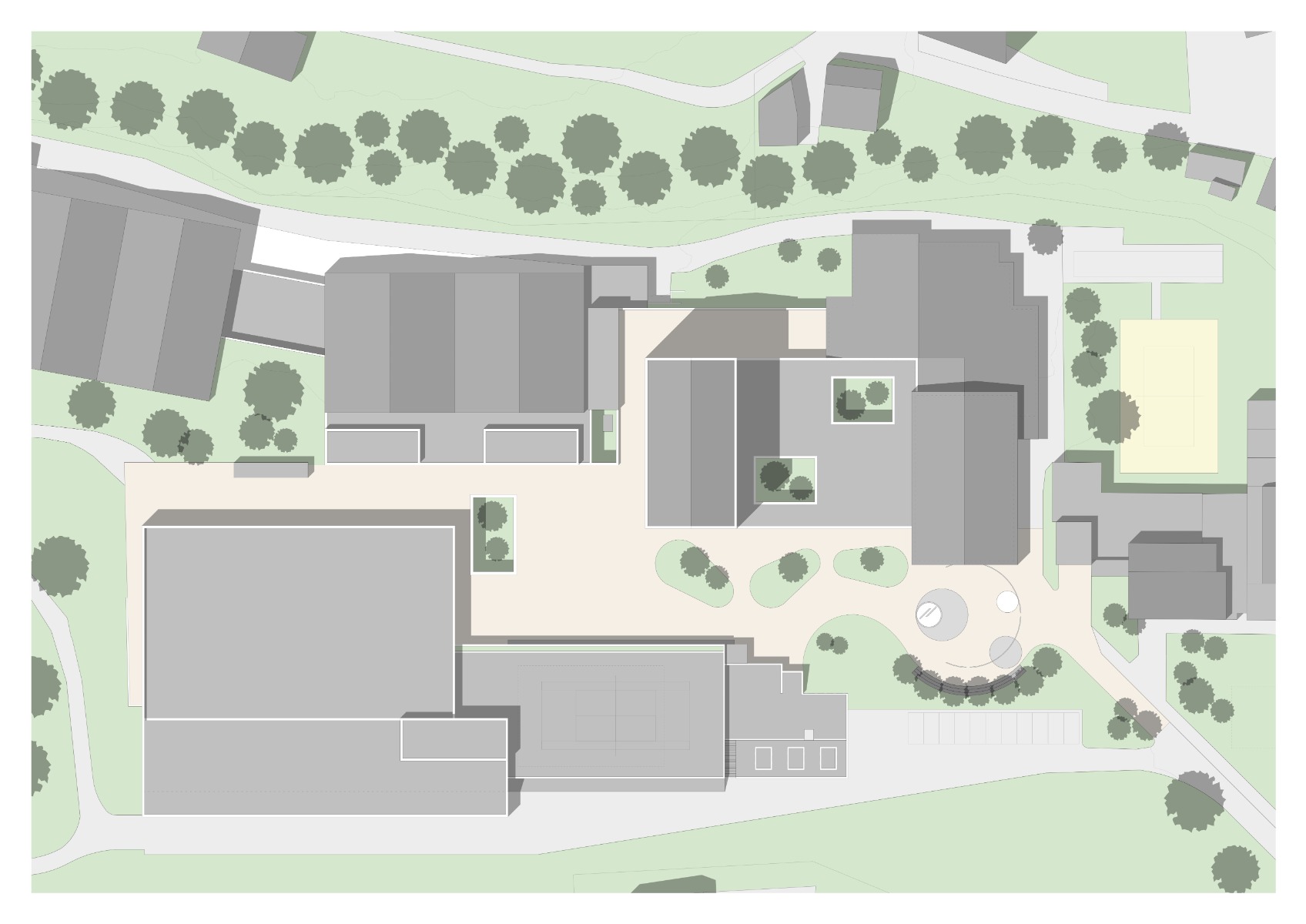 Lageplan Sportzentrum, Grafik