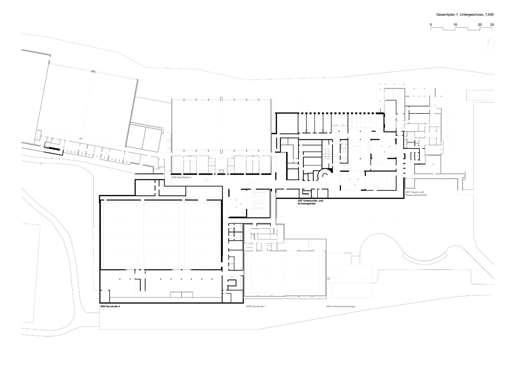 Grundriss Untergeschoss, Grafik