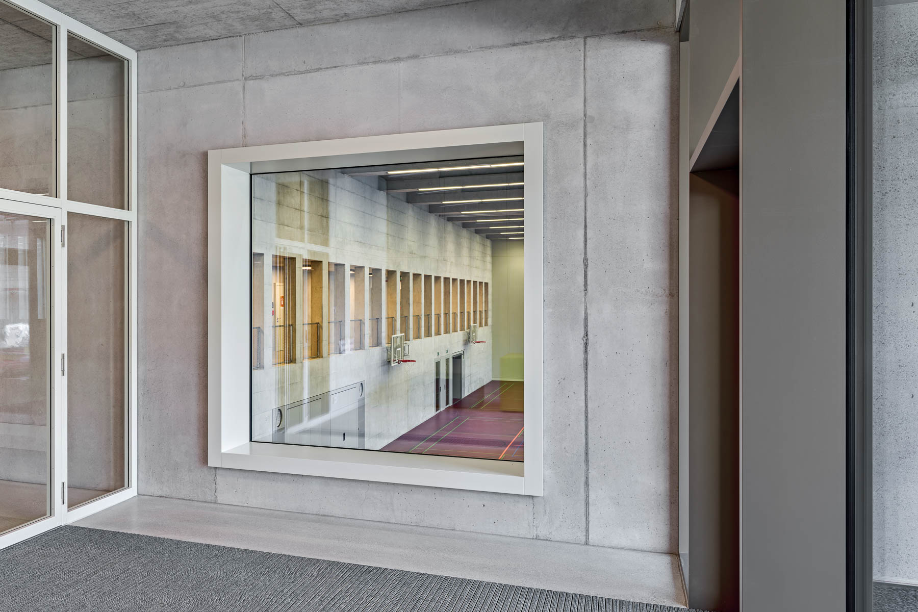 Blick in die neue Dreifachsporthalle des Sportzentrums