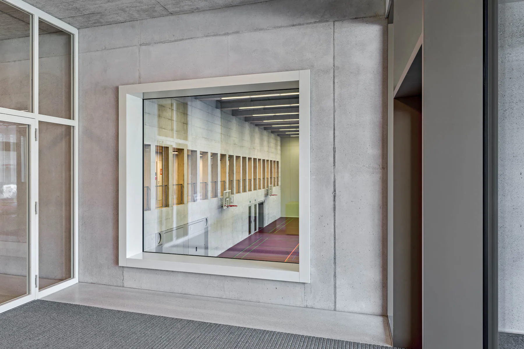 Blick in die neue Dreifachsporthalle des Sportzentrums