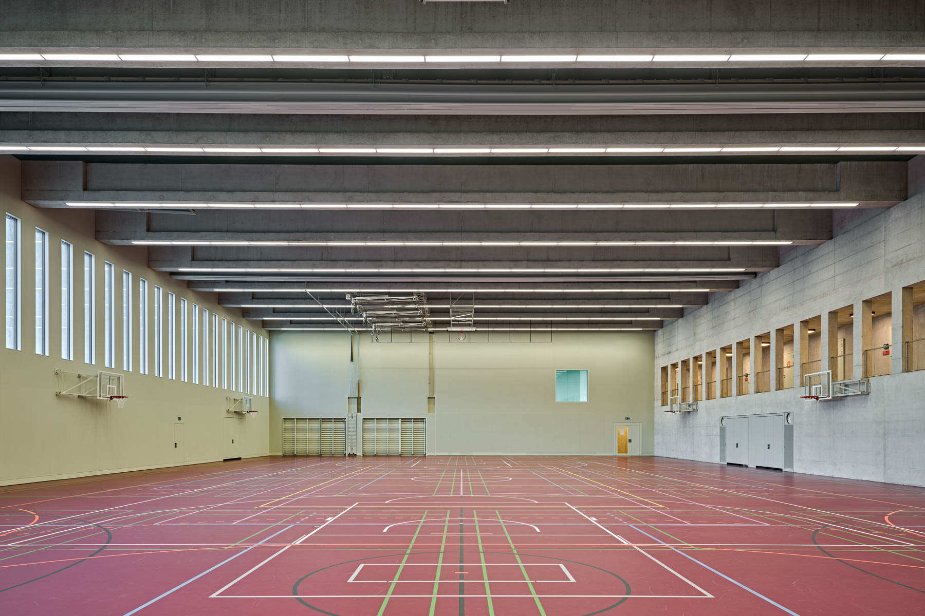 Die neue Dreifachsporthalle des Sportzentrums Kerenzerberg