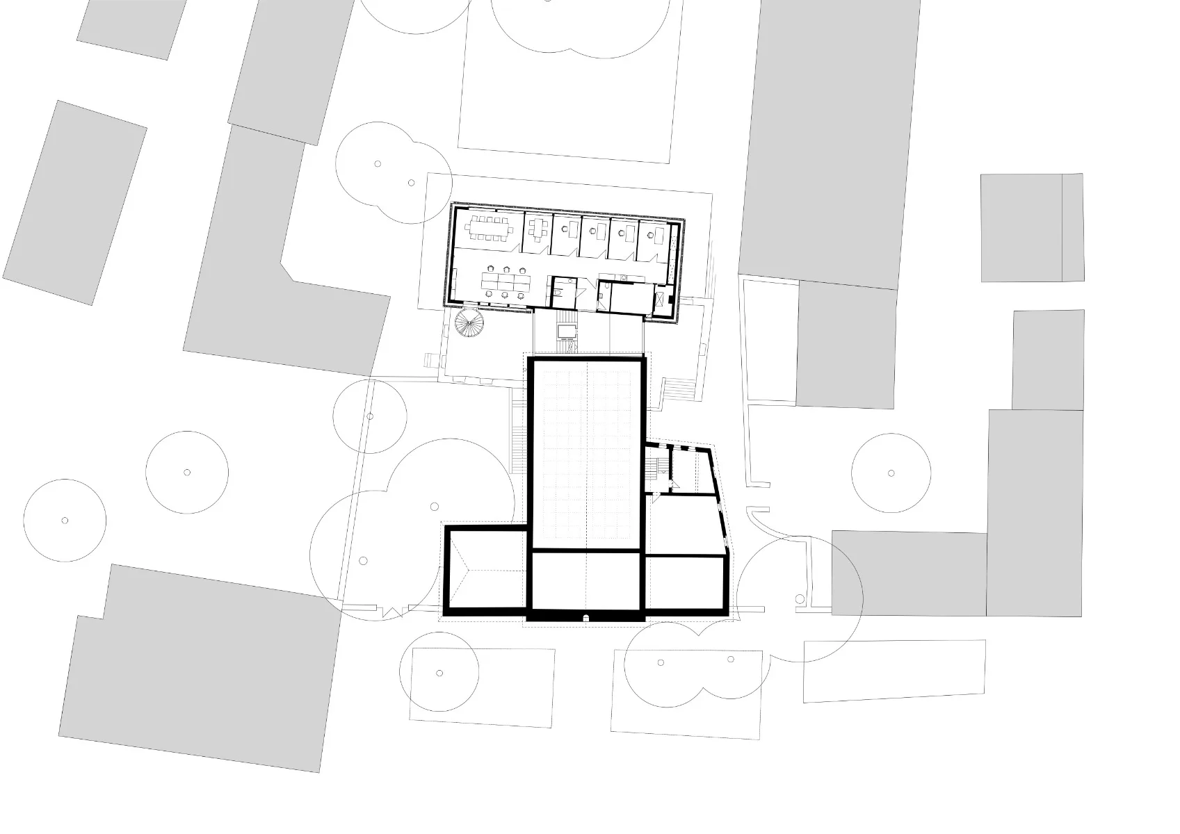 Grundriss erstes Obergeschoss, Grafik