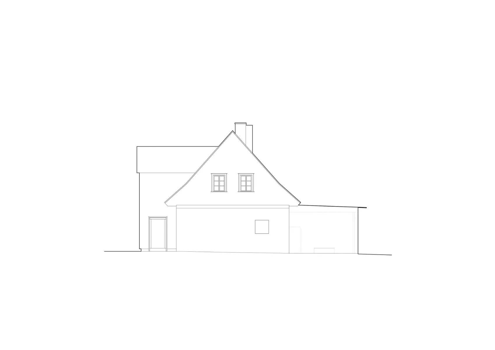 Ansicht Nord-West, Grafik