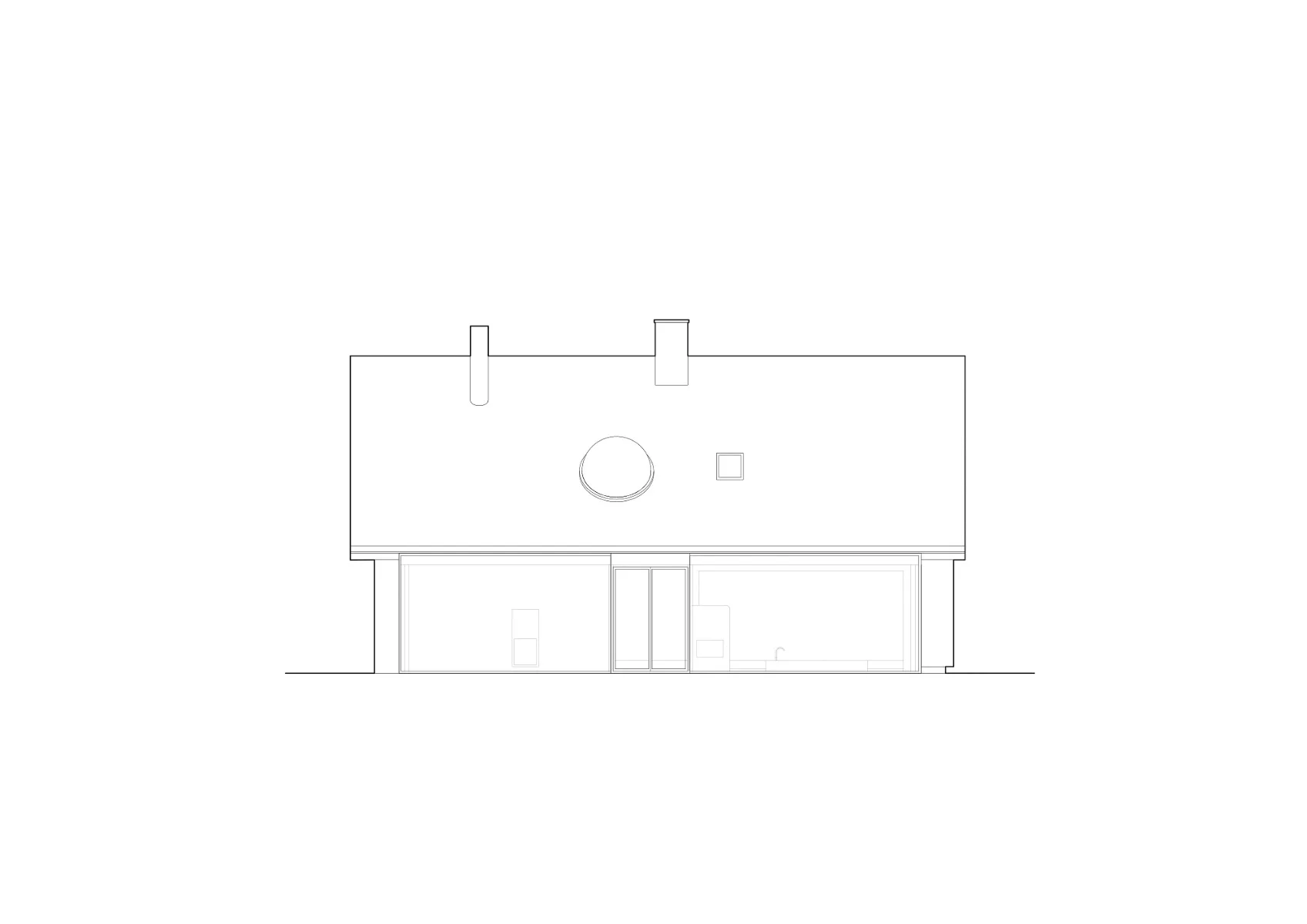 Ansicht von der Wiese, Grafik