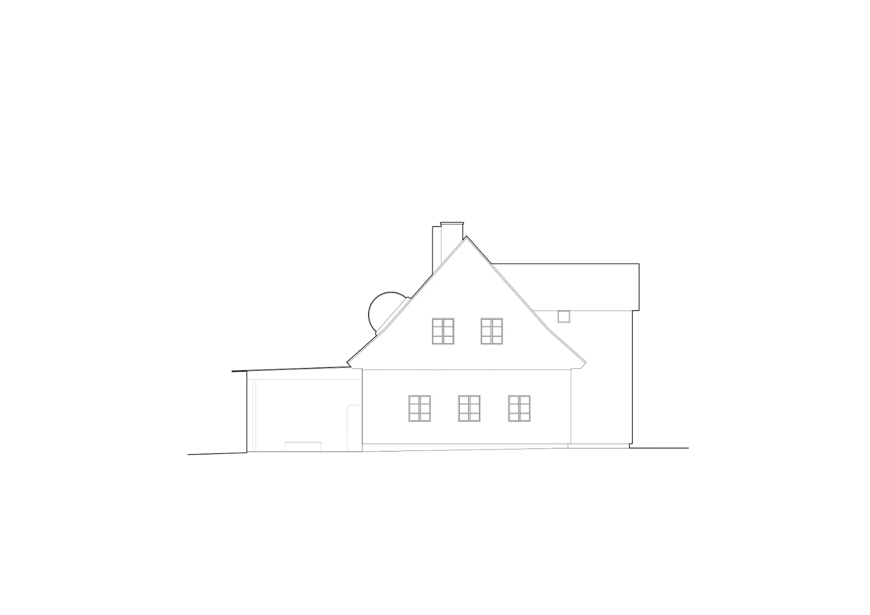 Ansicht Süd-Ost, Grafik