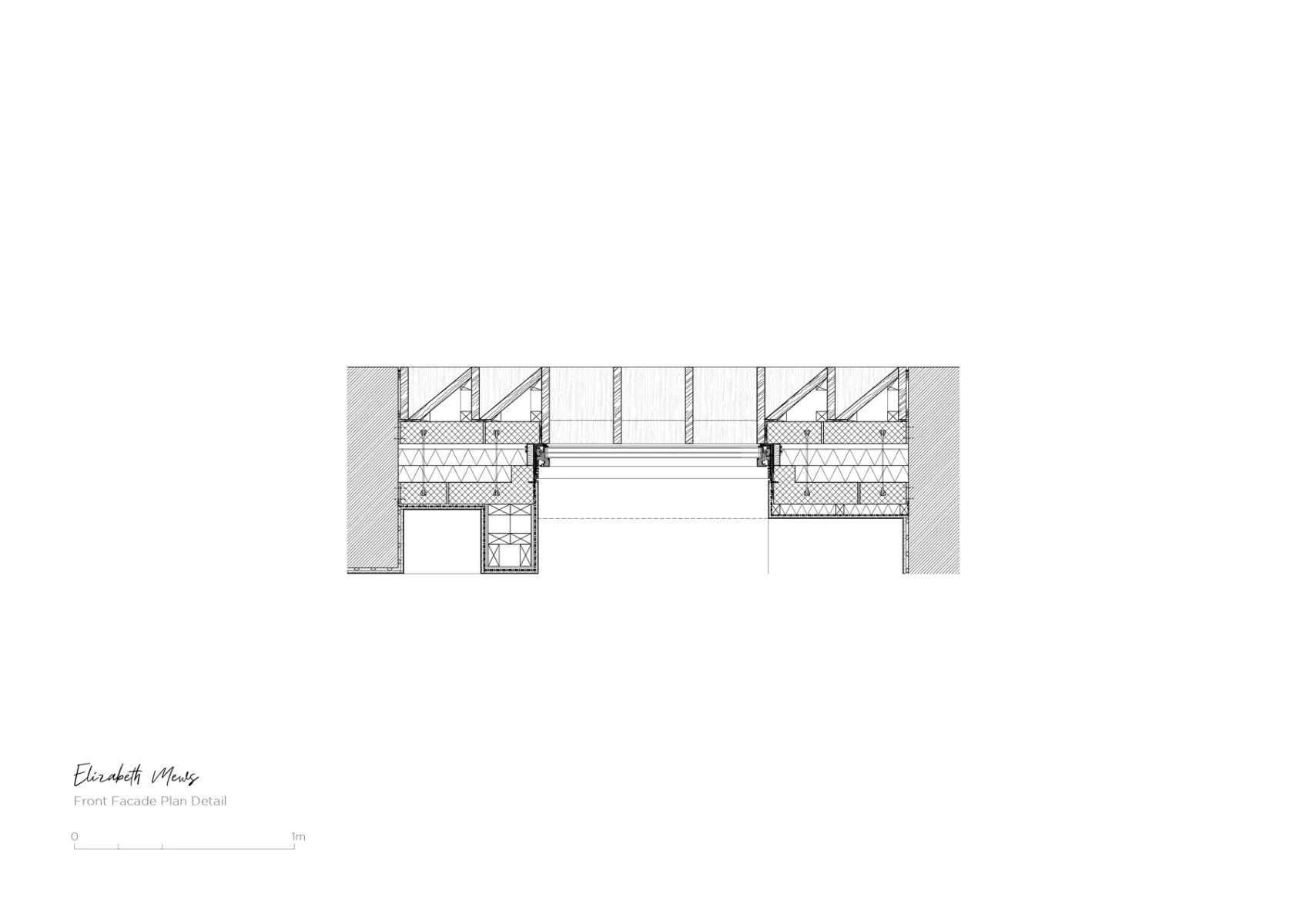 Detail vordere Fassade, Grafik