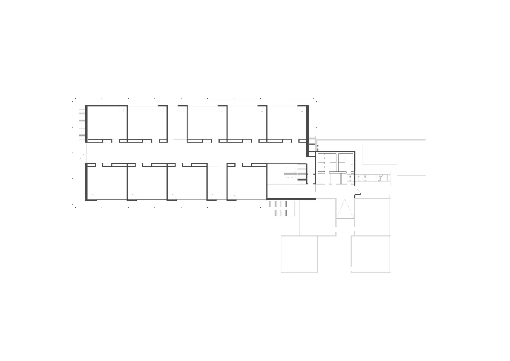 Grundriss Obergeschoss, Grafik