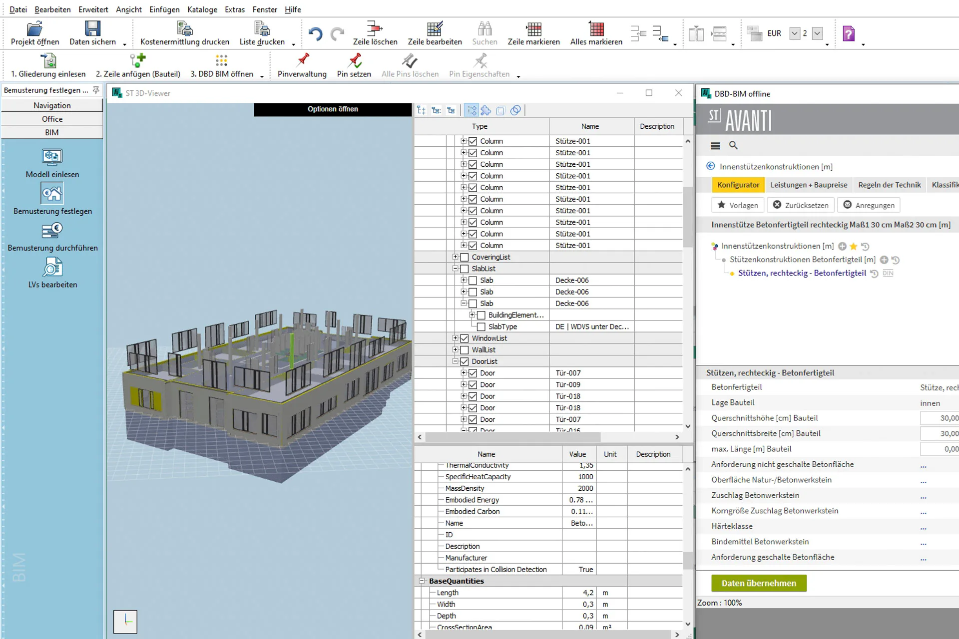 Avanti 2023 mit DBD BIM Integration für mehr Performance beim Arbeiten mit BIM-Modellen.