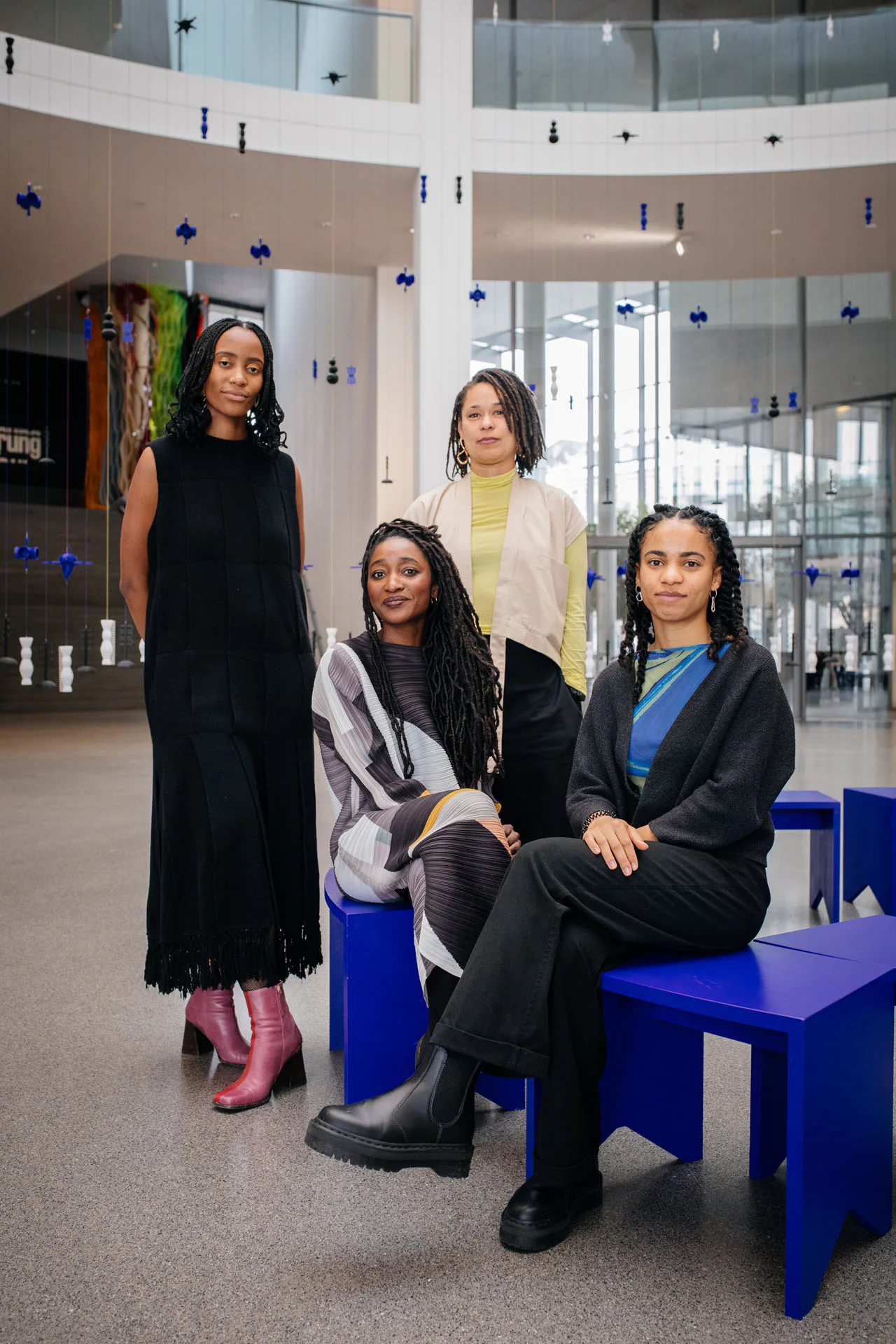 Matri-Archi(tecture): Khensani Jurczok-de Klerk, Margarida Waco, Afaina de Jong, Abdé Batchati (von links nach rechts), fehlend Aisha Mugo