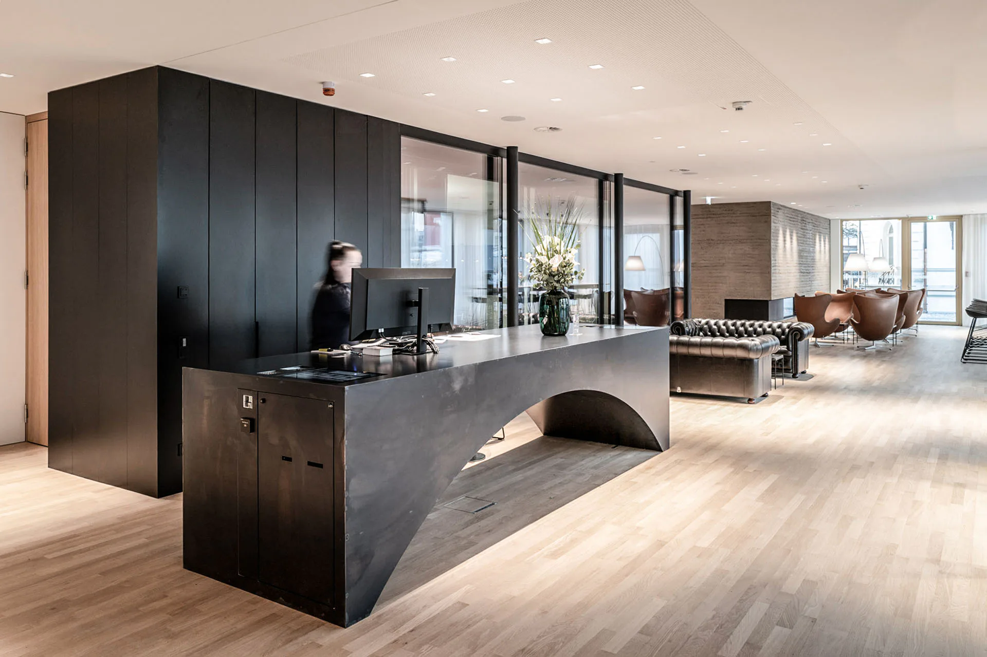 Lobby und Rezeption des Hotels