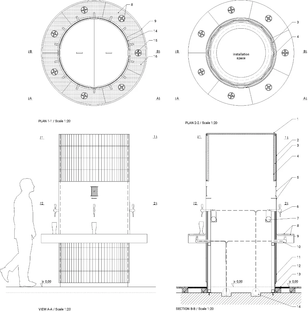 Detail Zapfsäule, Grafik
