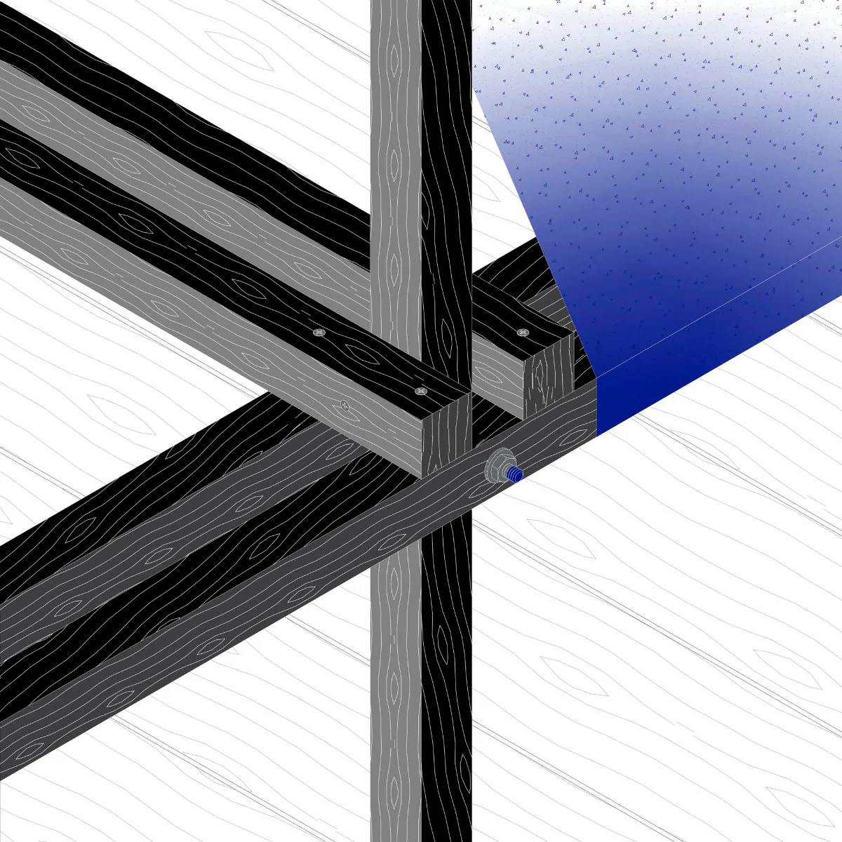 Detail Dach, Grafik