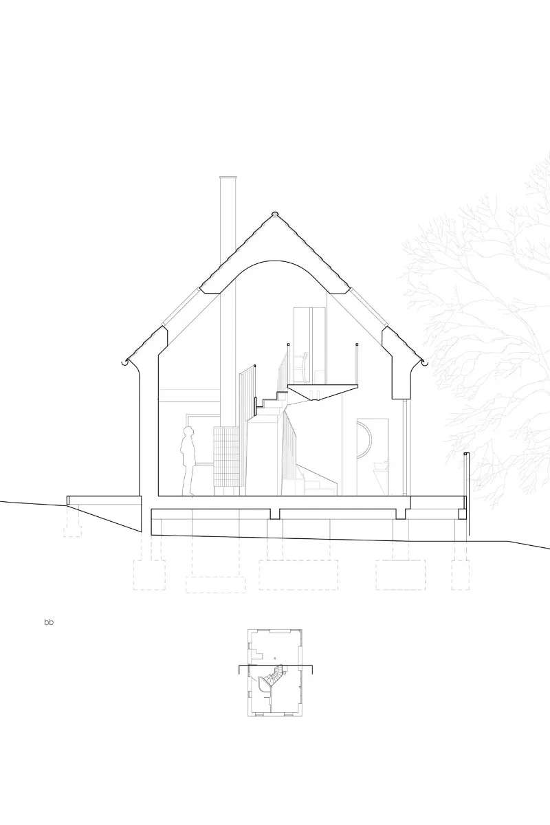 Schnitt B-B, Grafik