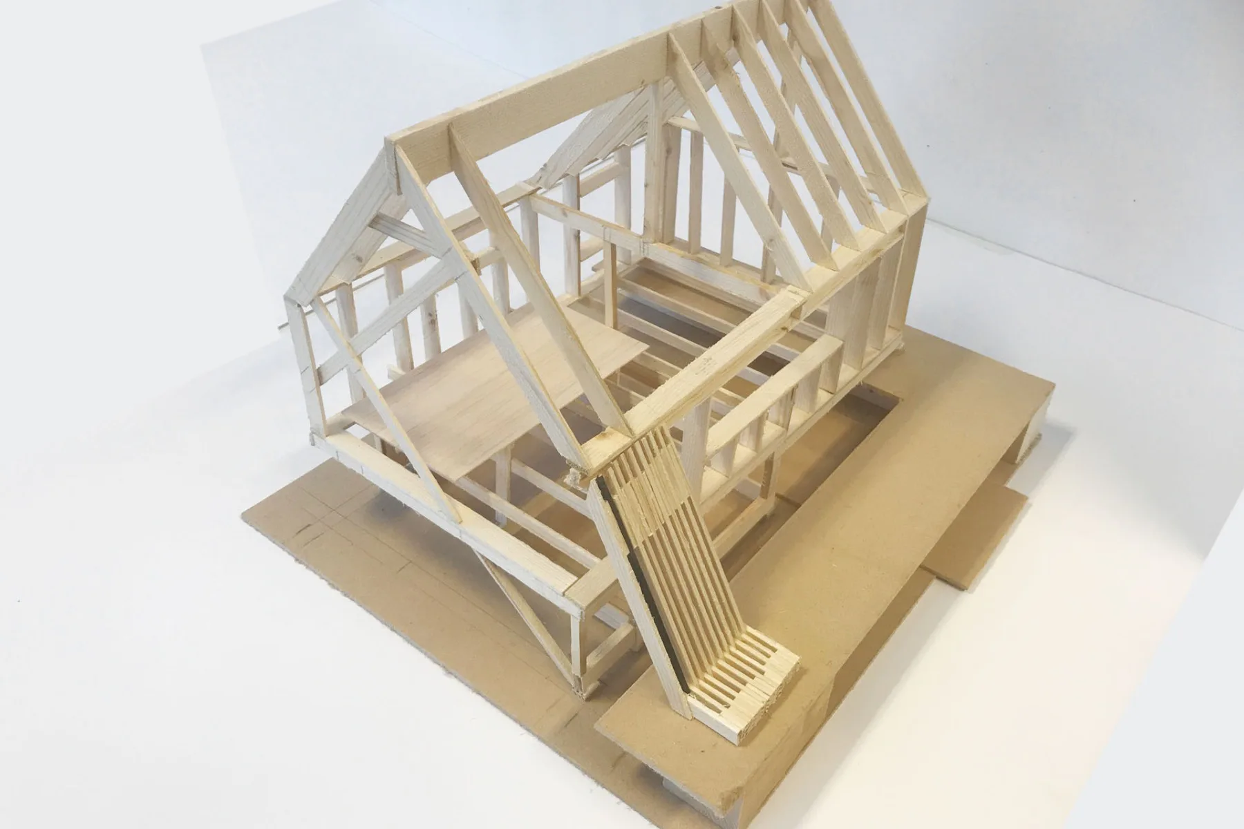 Model der kleinen Wohnhütte
