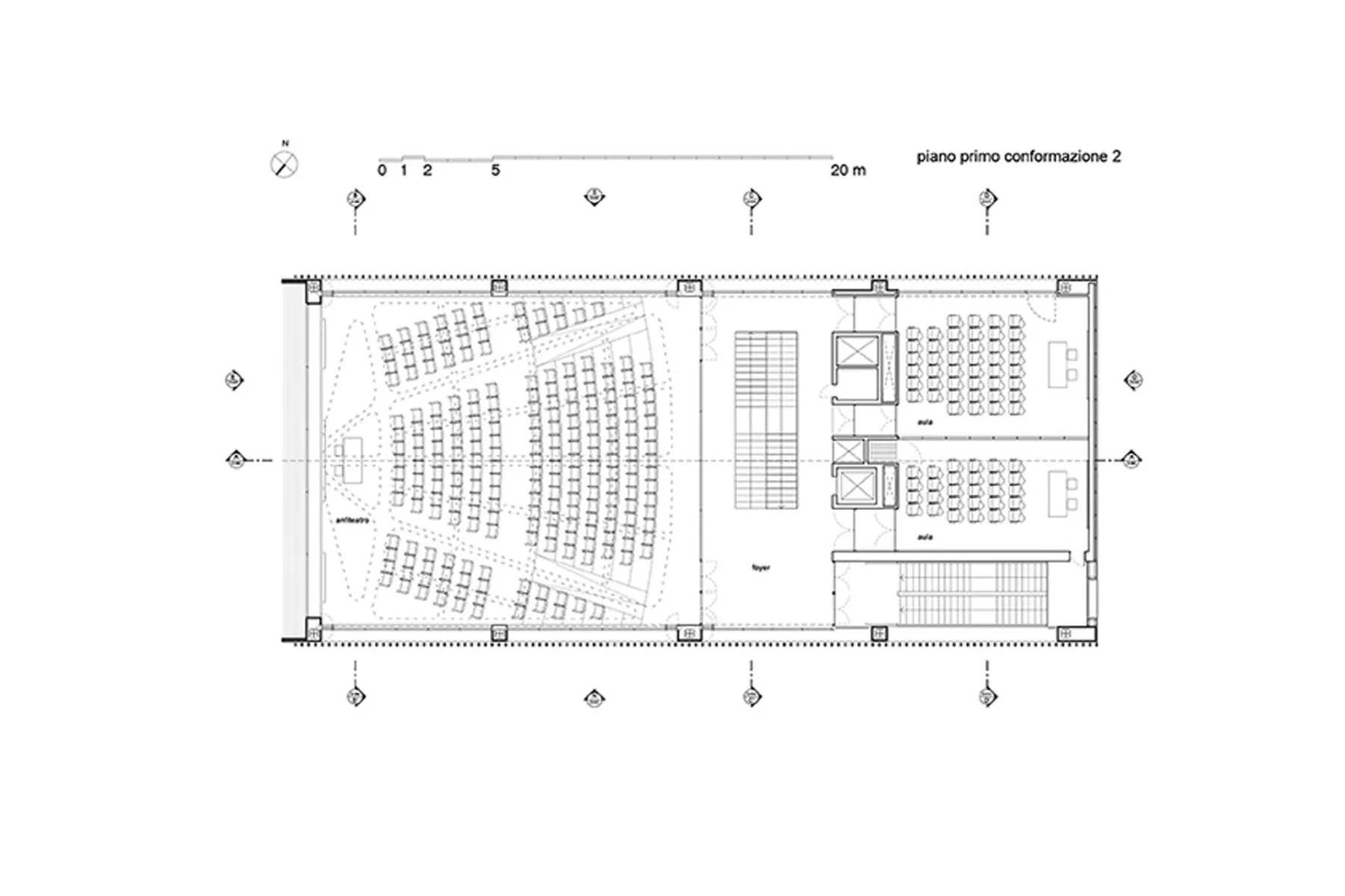 Grundriss zweiter Stock, Grafik