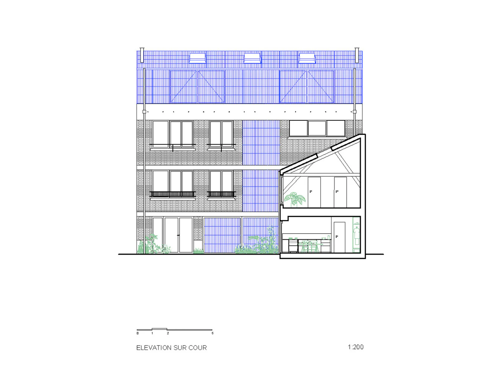 Ansicht Hof, Grafik
