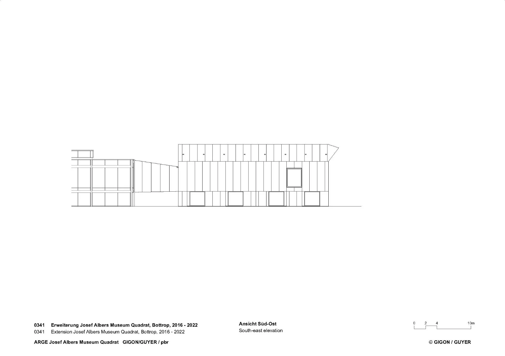 Ansicht Süd-Ost, Grafik