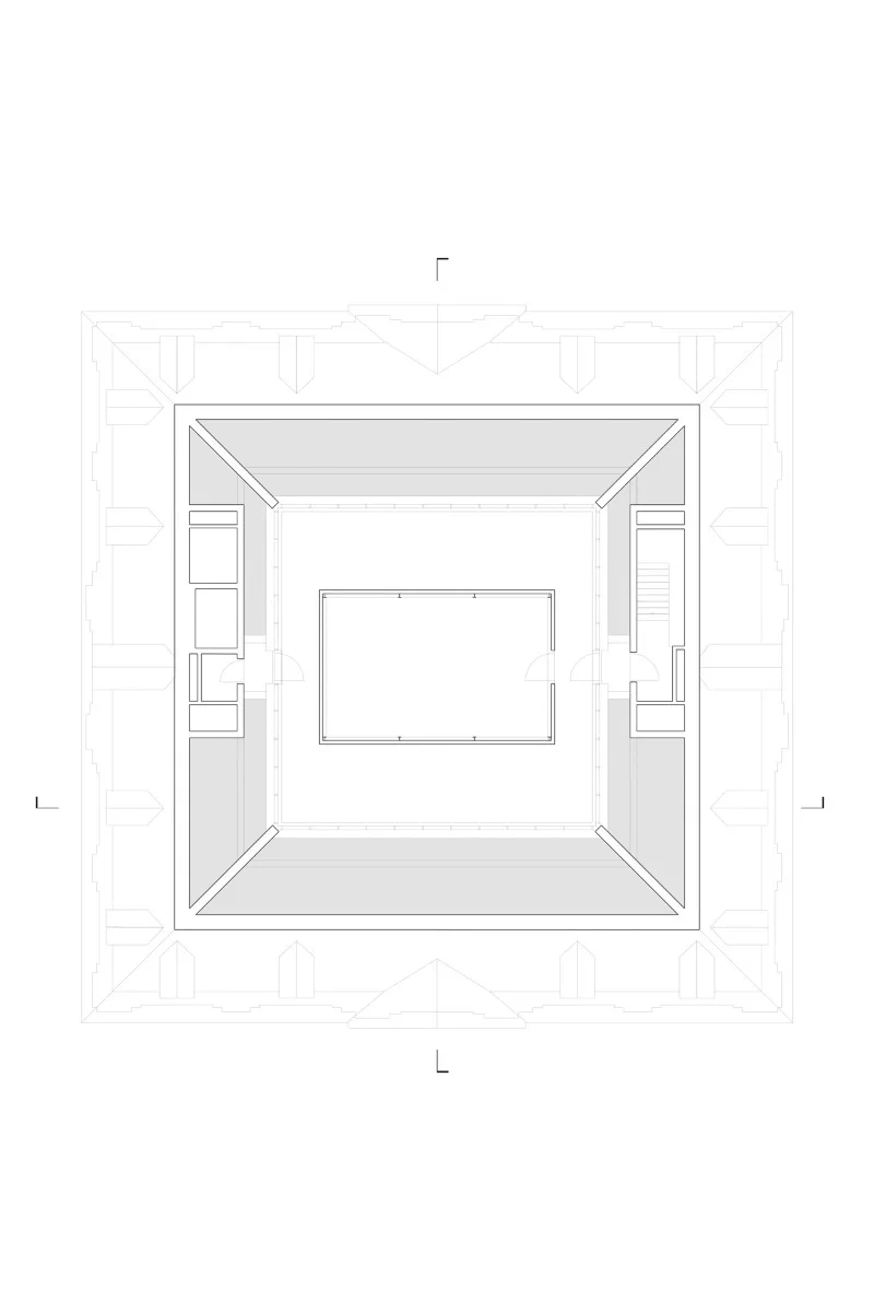 Grundriss Dachgeschoss, Grafik