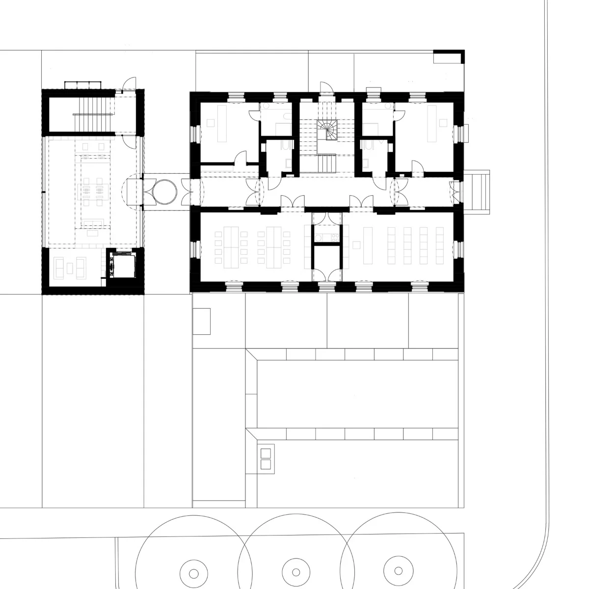 Grundriss Erdgeschoss, Grafik