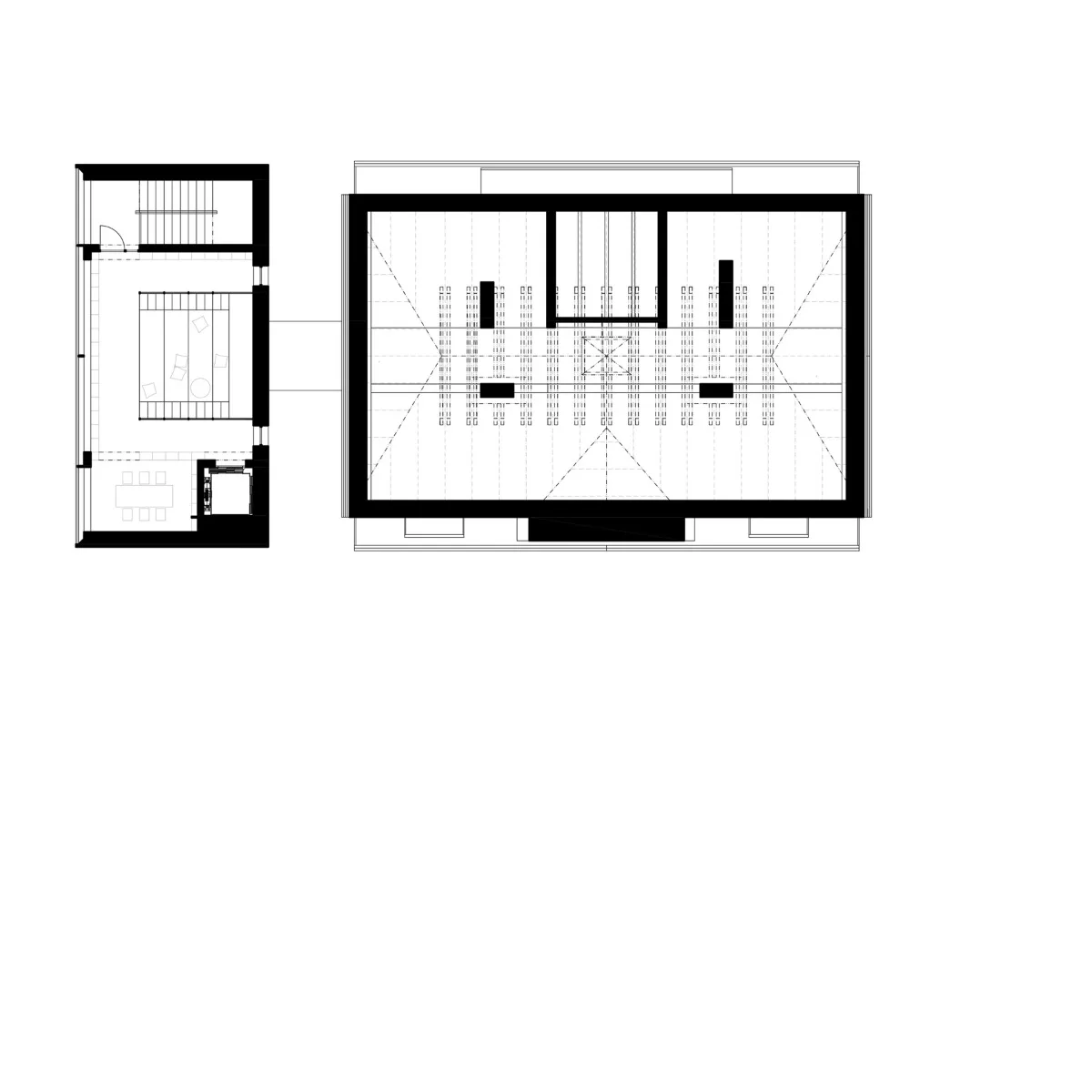 Grundriss zweites Obergeschoss, Grafik