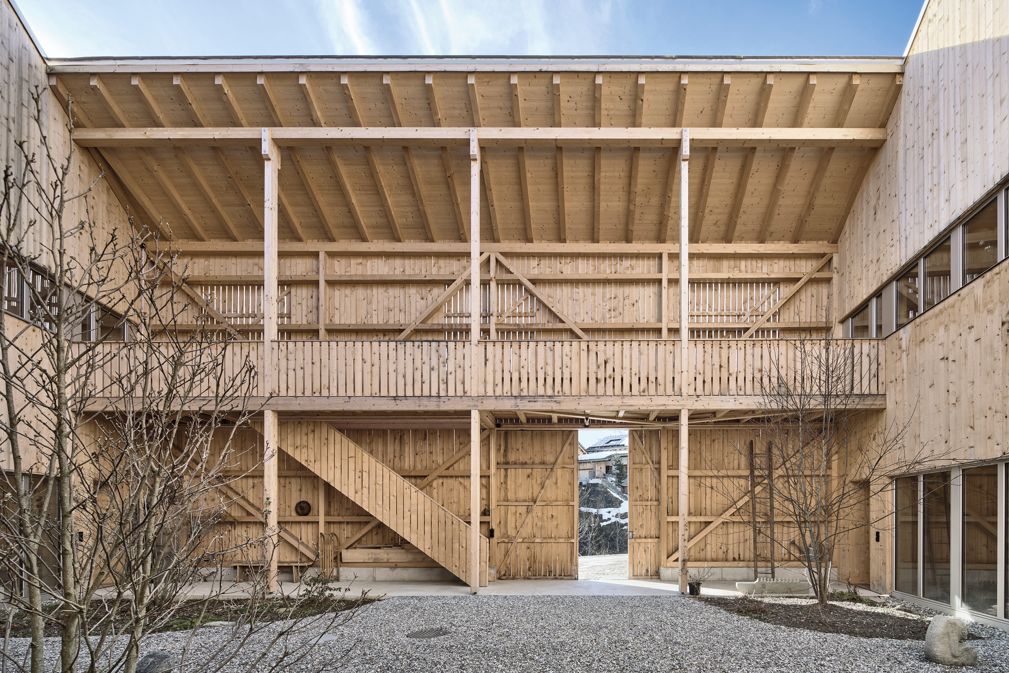 Atelier-Doppelhaus in Graubünden