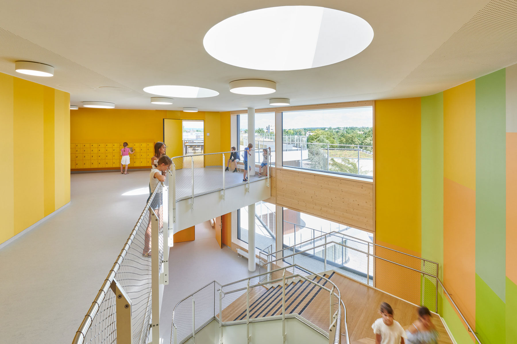 Farbkonzept für Schulcampus von Behnisch Architekten