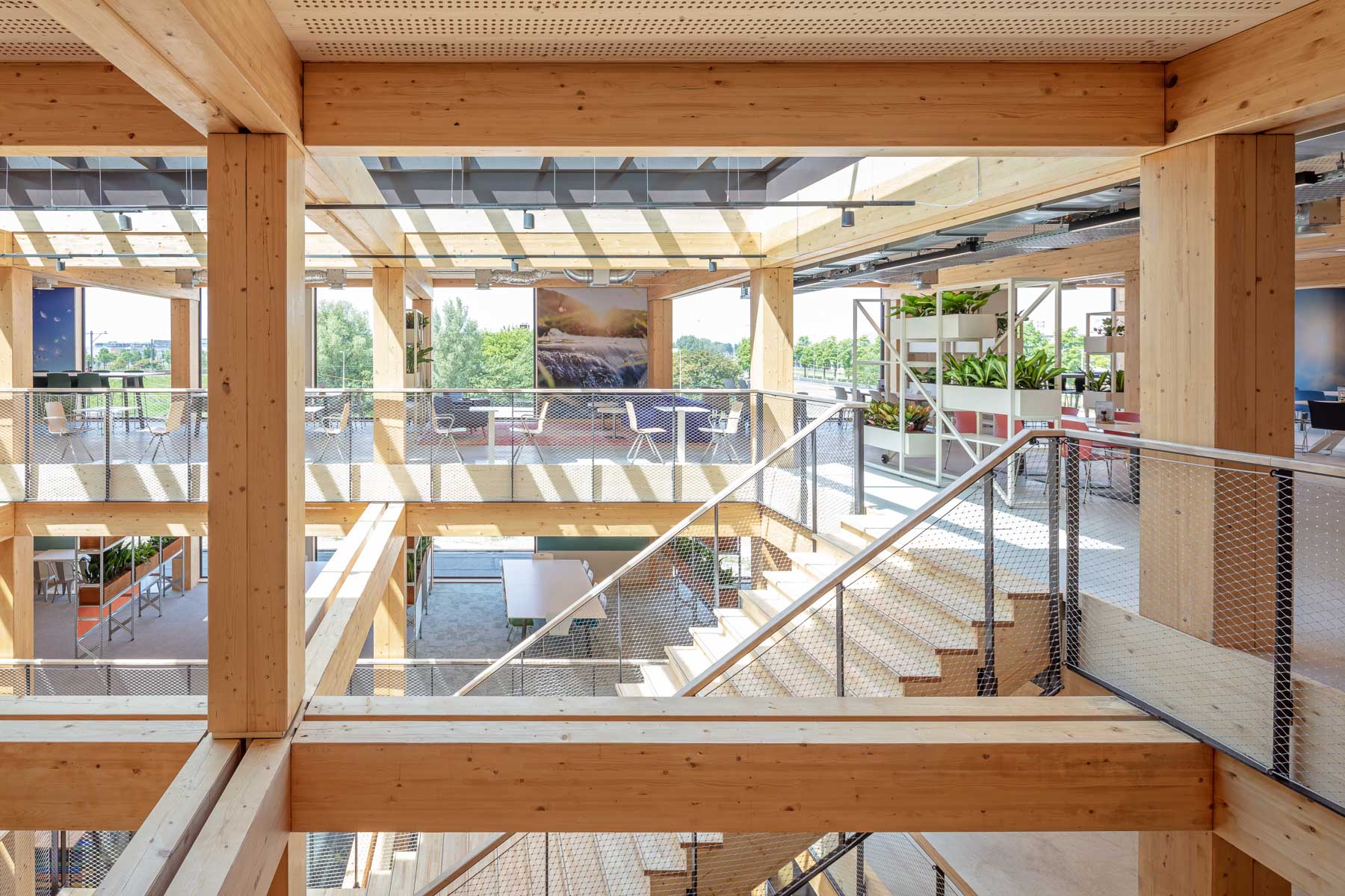 Gitter im Atrium