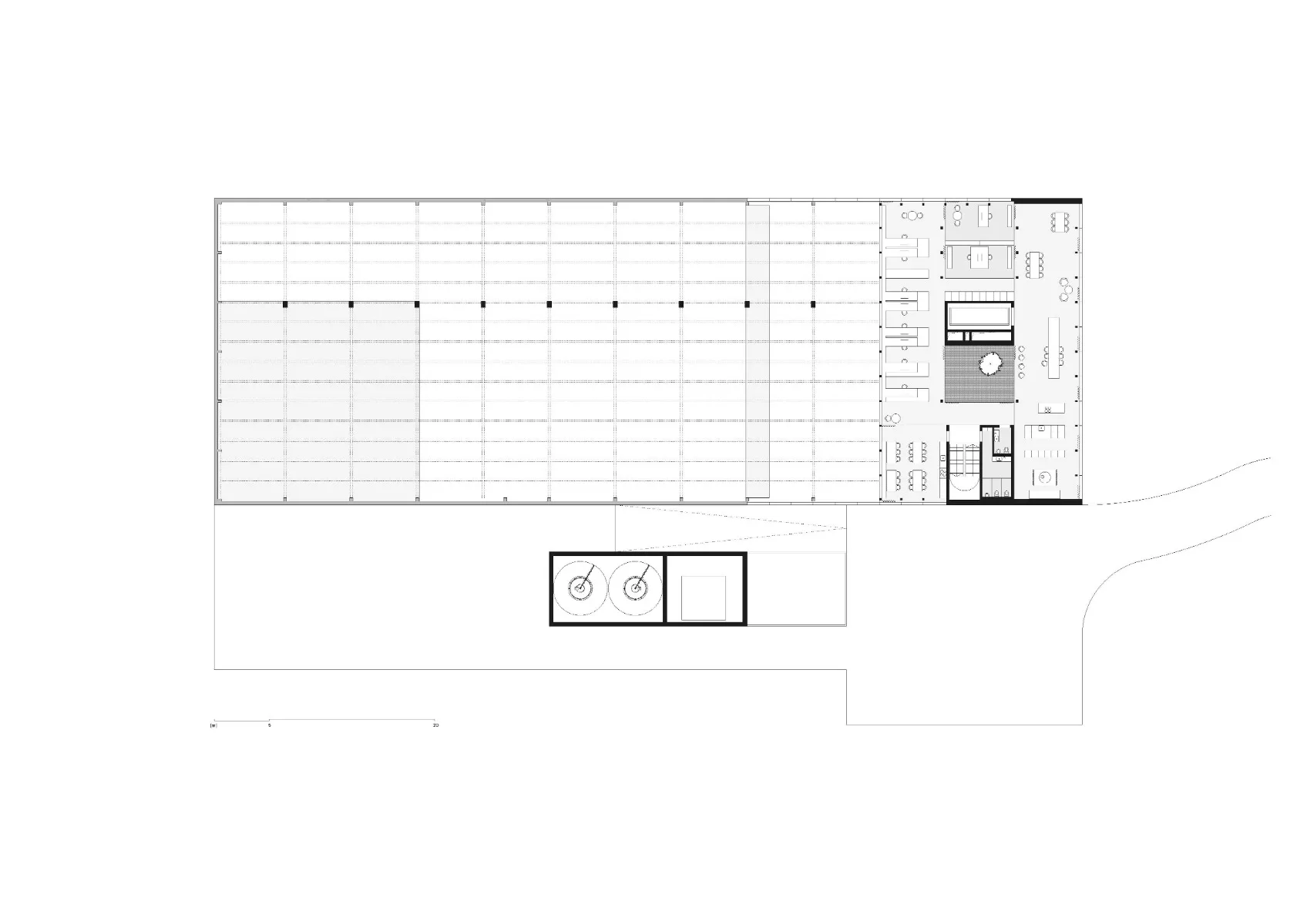 Grundriss zweites Obergeschoss, Grafik