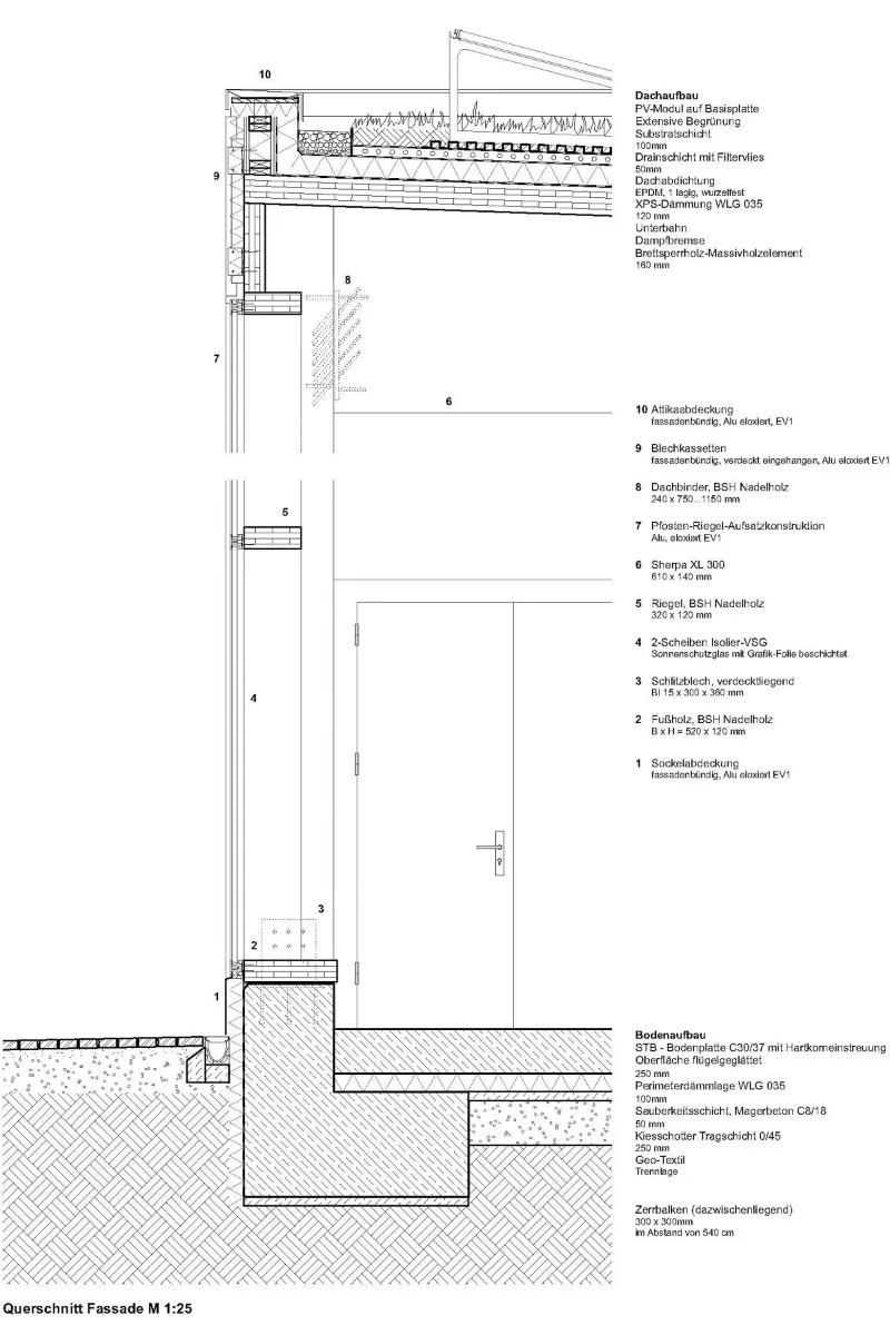 Fassadenschnitt, Grafik
