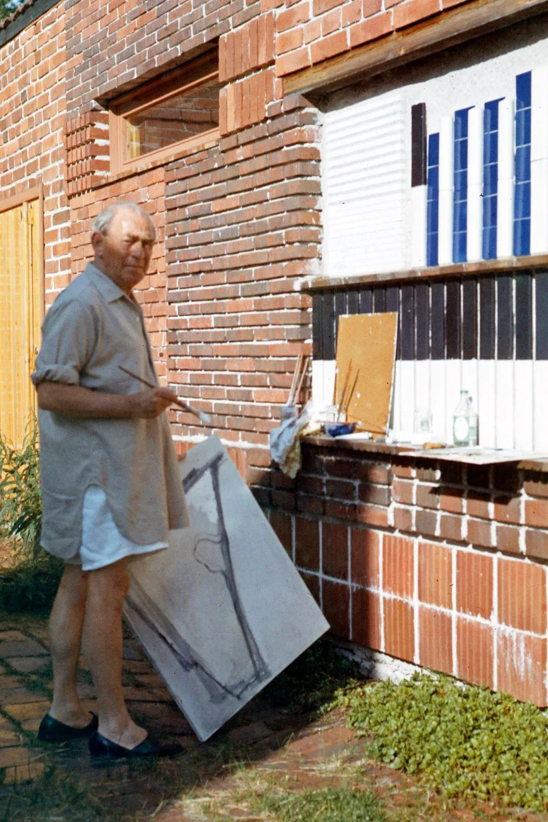 Alvar Aalto in der Casa Sperimentale, Finnland, 1952-1954