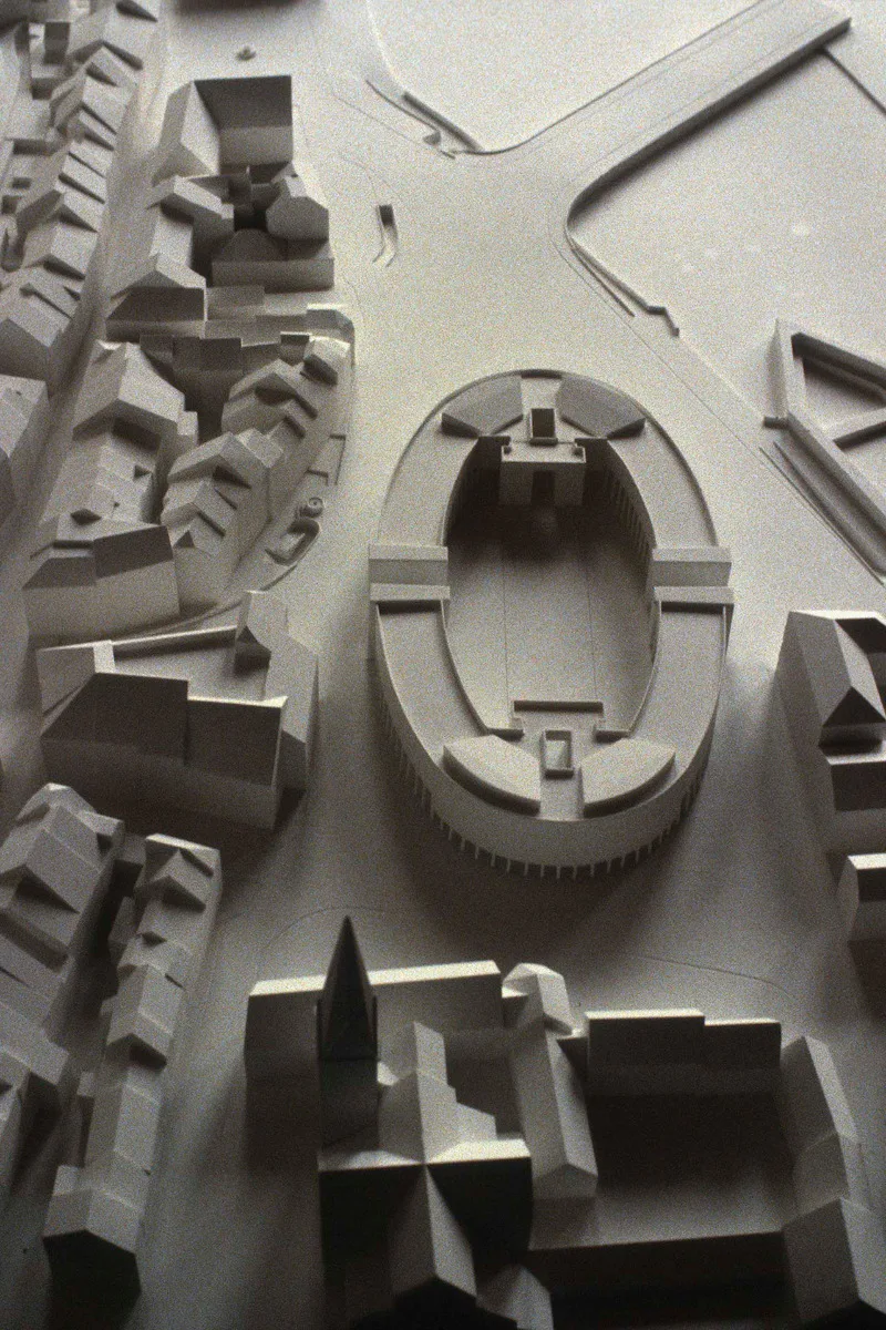 Strickmaschinen Areal, Luigi Snozzi, Bruno Jenni, Schaffhausen, 1984