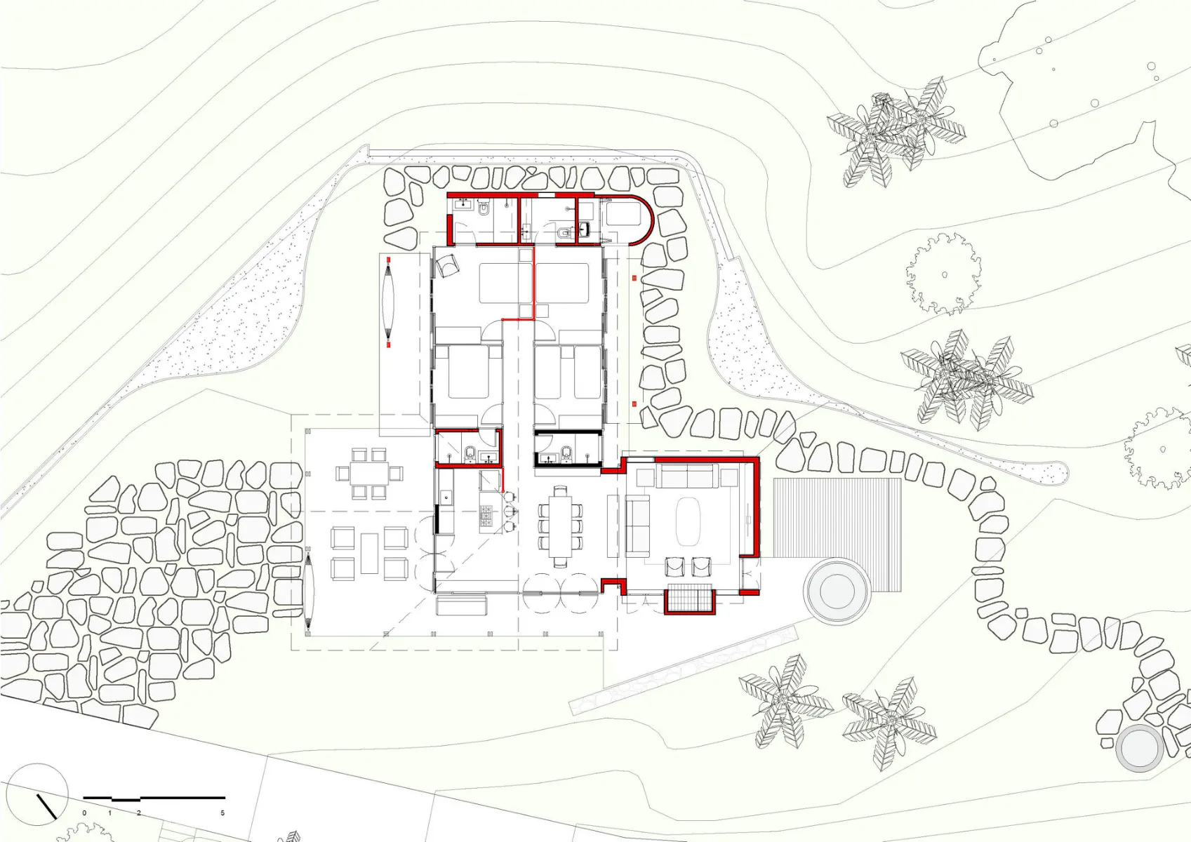 Grundriss Wohnhaus, Grafik