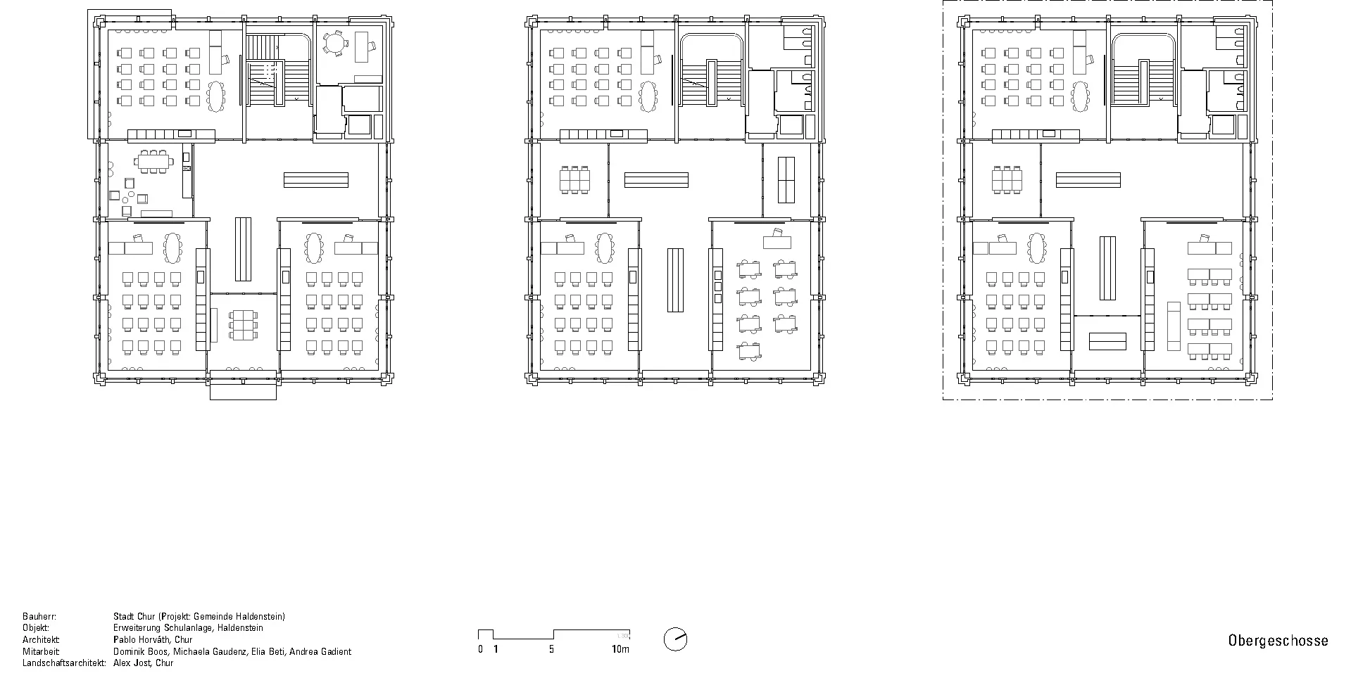 Grundrisse Obergeschosse, Grafik