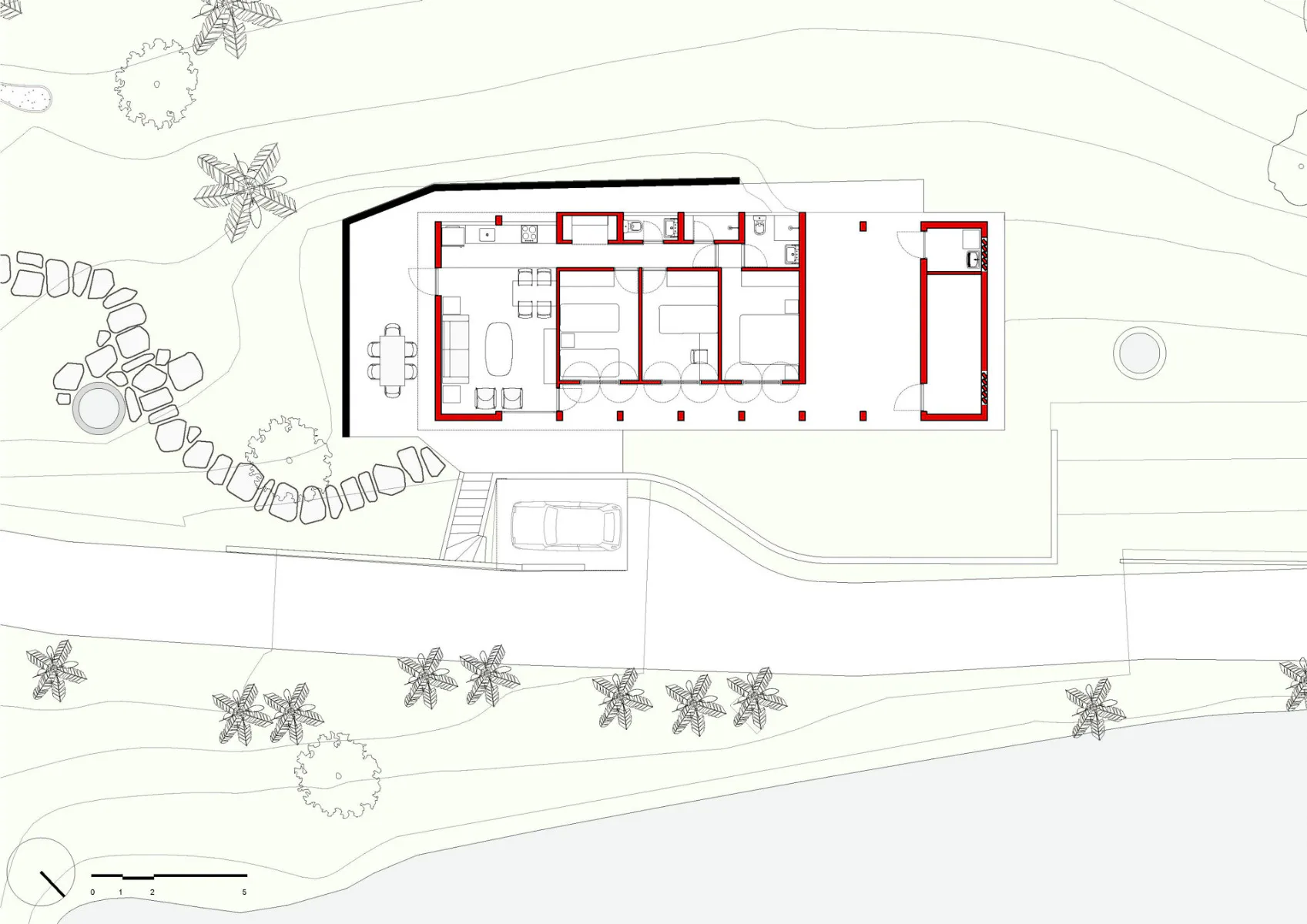 Grundriss Hausmeisterhaus, Grafik