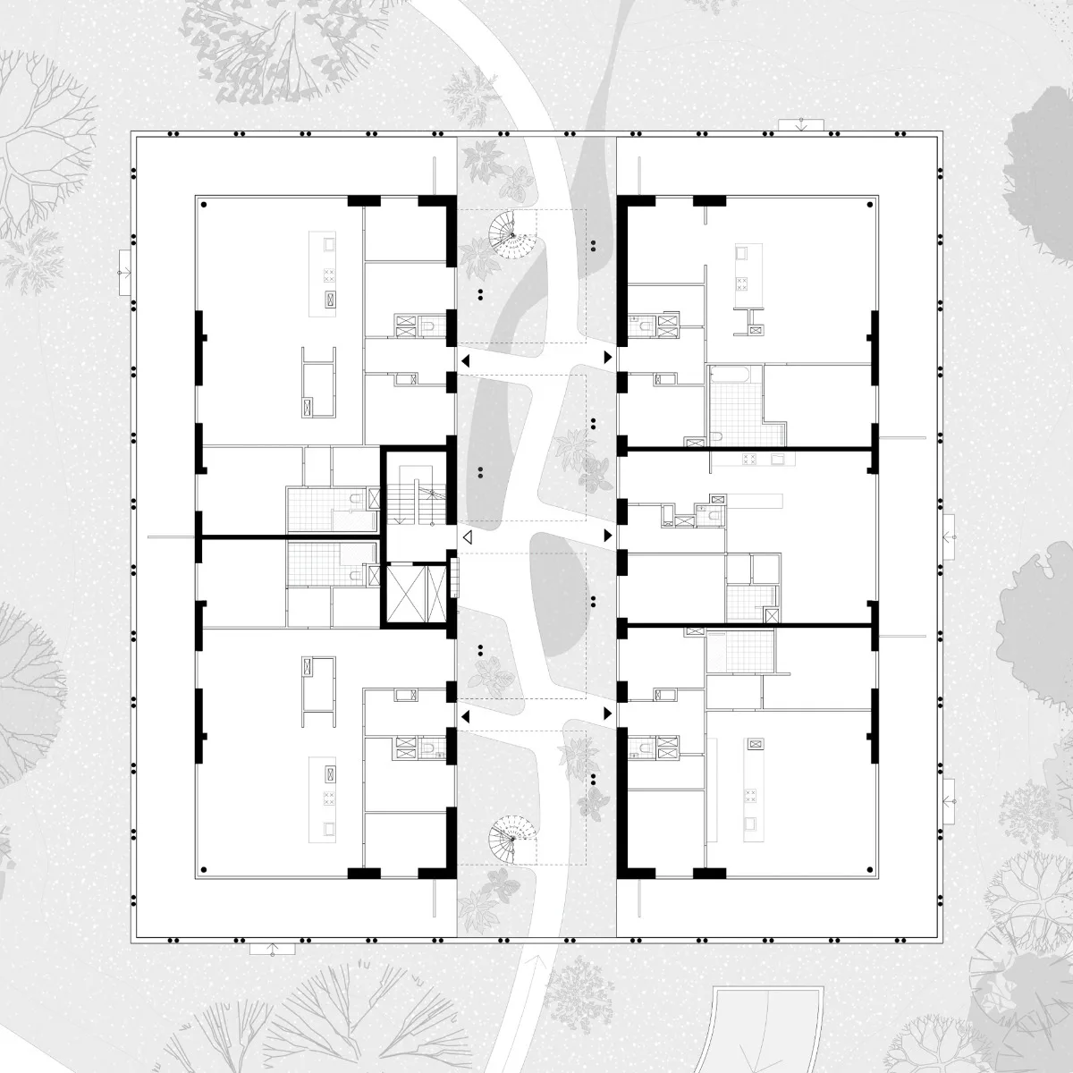 Grundriss Erdgeschoss, Grafik