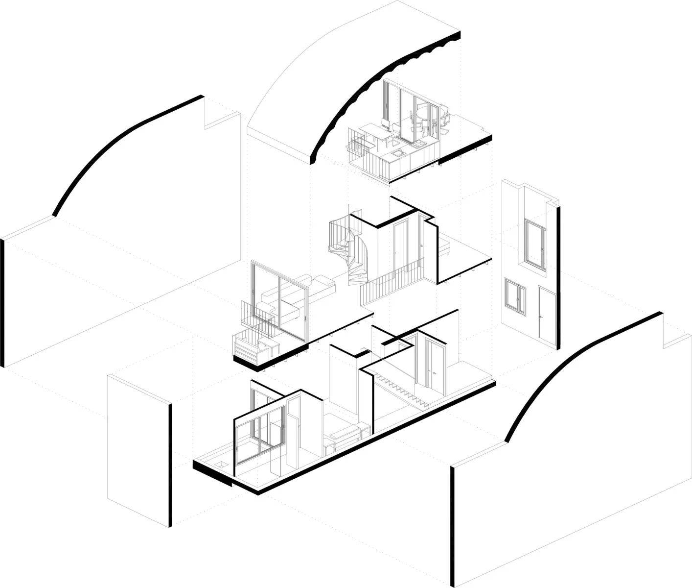 Axonometrie, Grafik