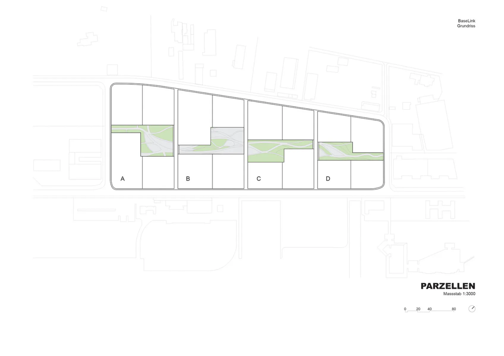 Grundriss Parzellen, Grafik
