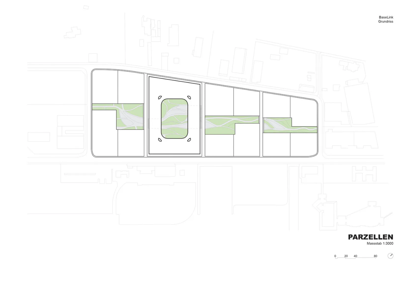 Grundriss Parzellen, Grafik