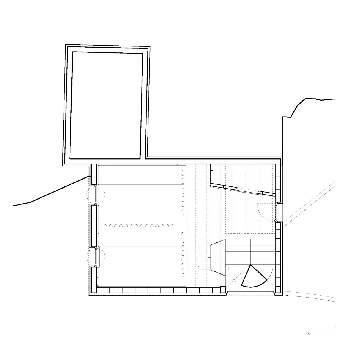 Grundriss erstes Untergeschoss, Grafik