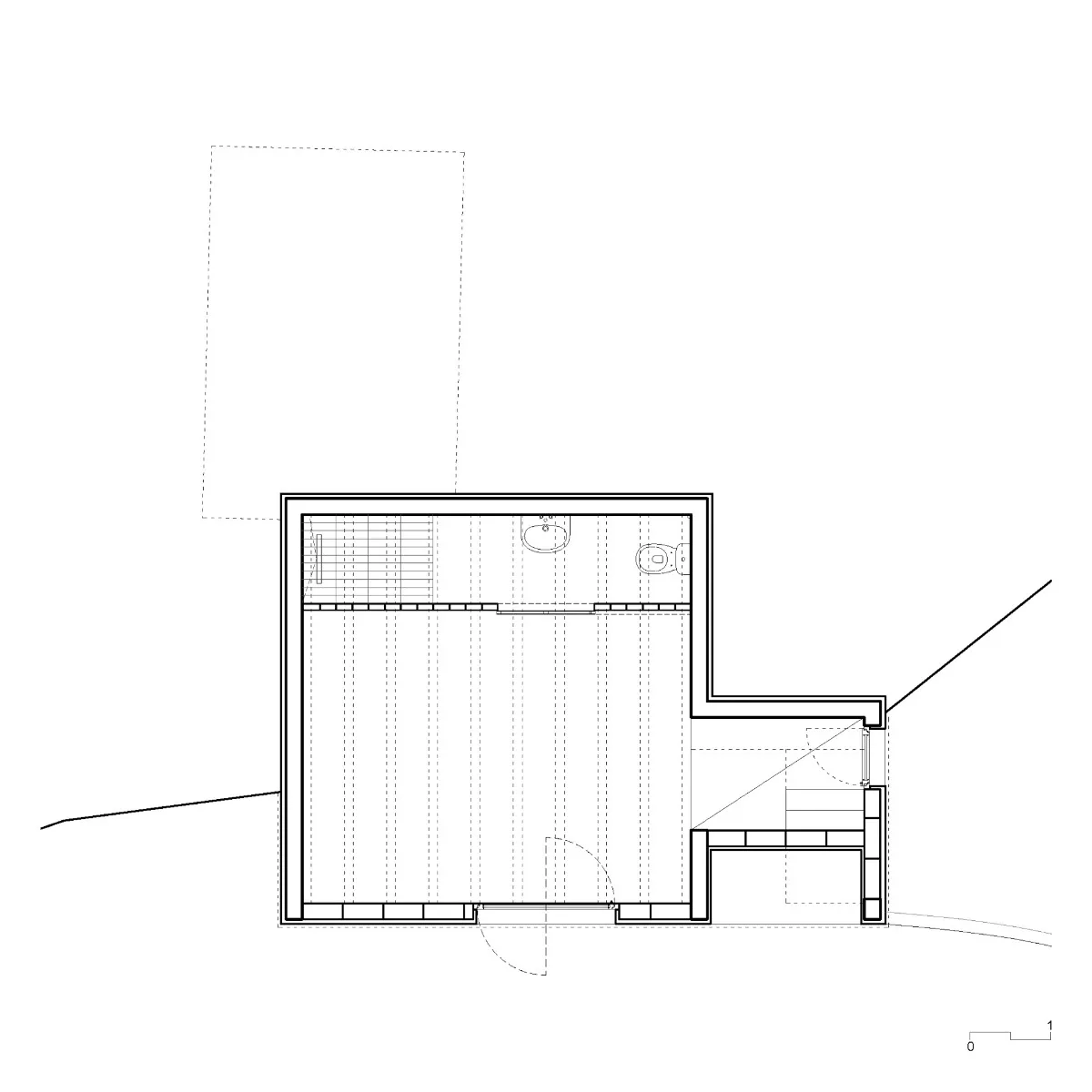 Grundriss zweites Untergeschoss, Grafik