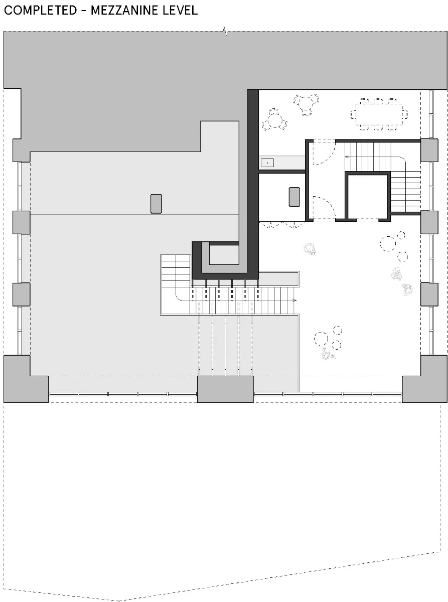 Grundriss Zwischengeschoss, Grafik