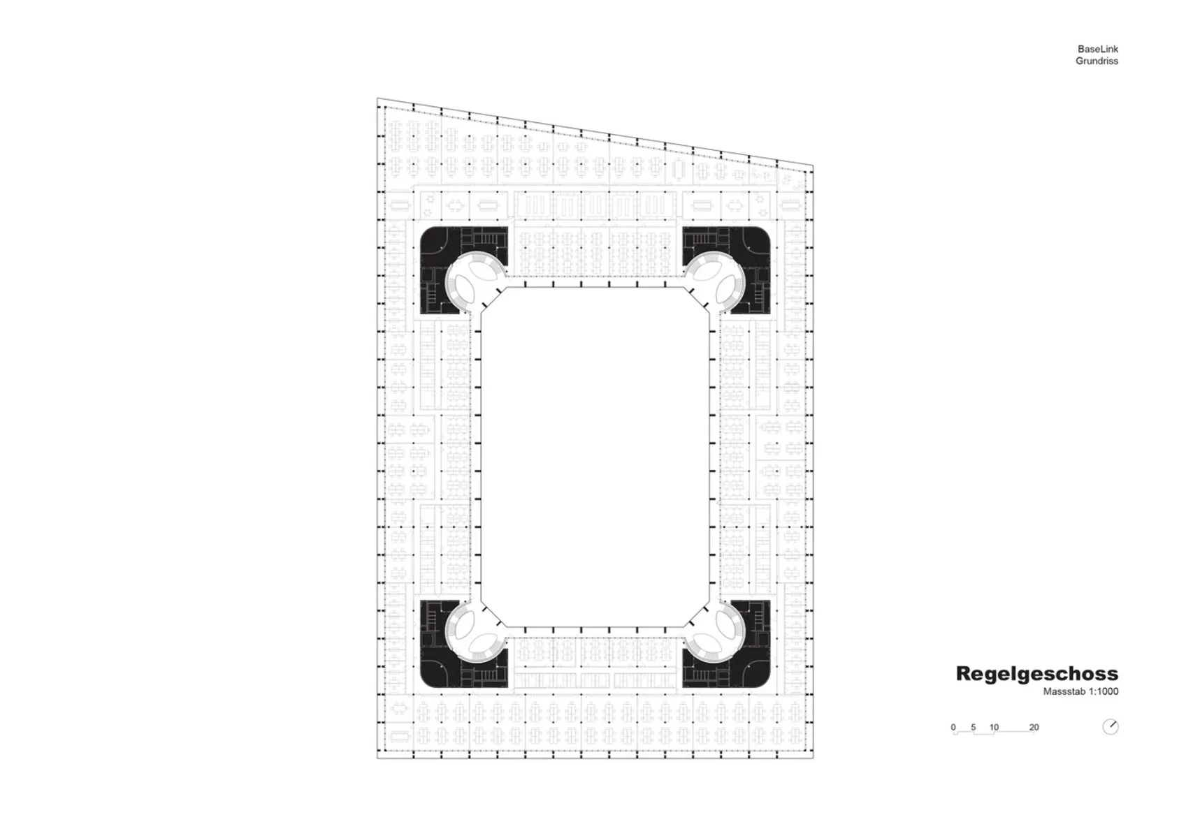Grundriss Regelgeschoss, Grafik