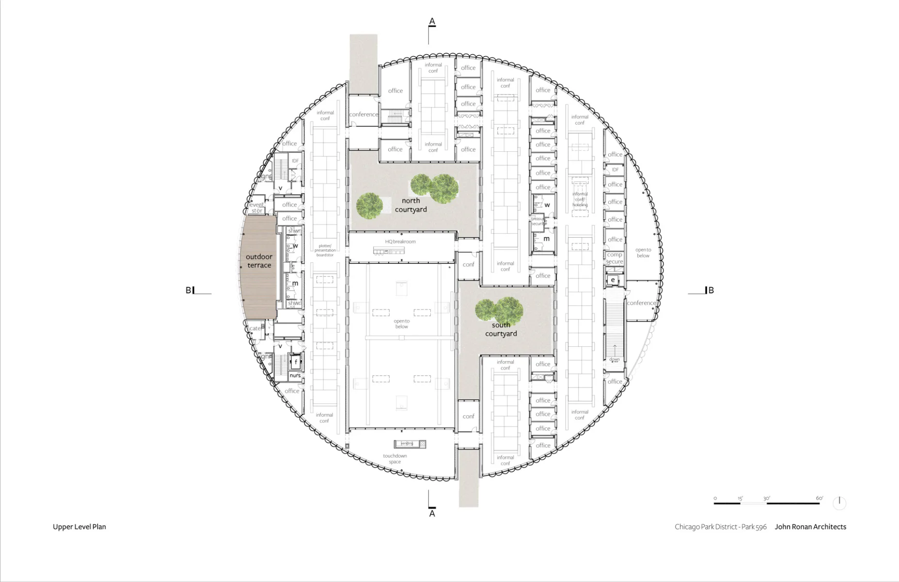 Grundriss Obergeschoss, Grafik