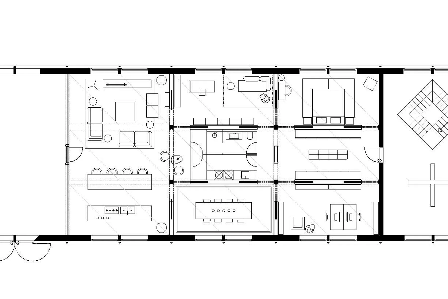 Grundriss Obergeschoss, Grafik