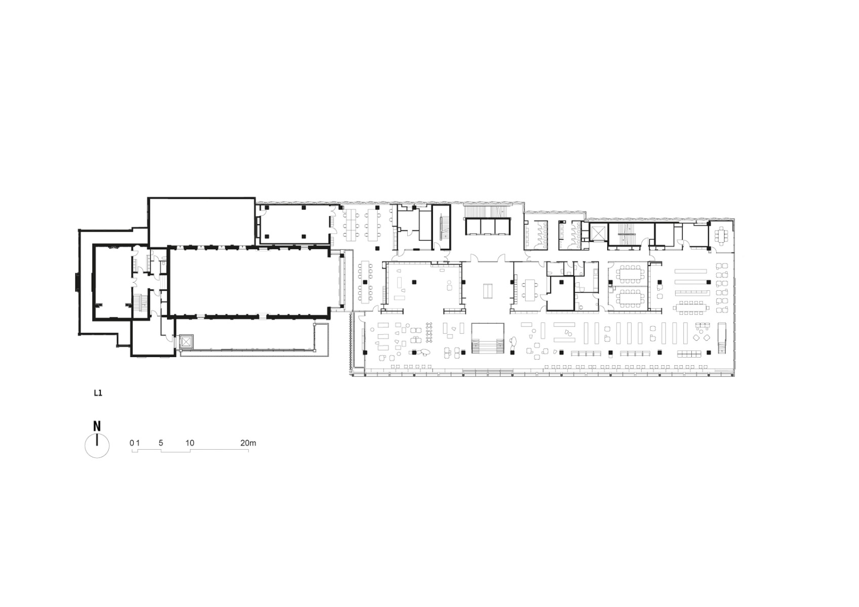 Grundriss Ebene 1, Grafik