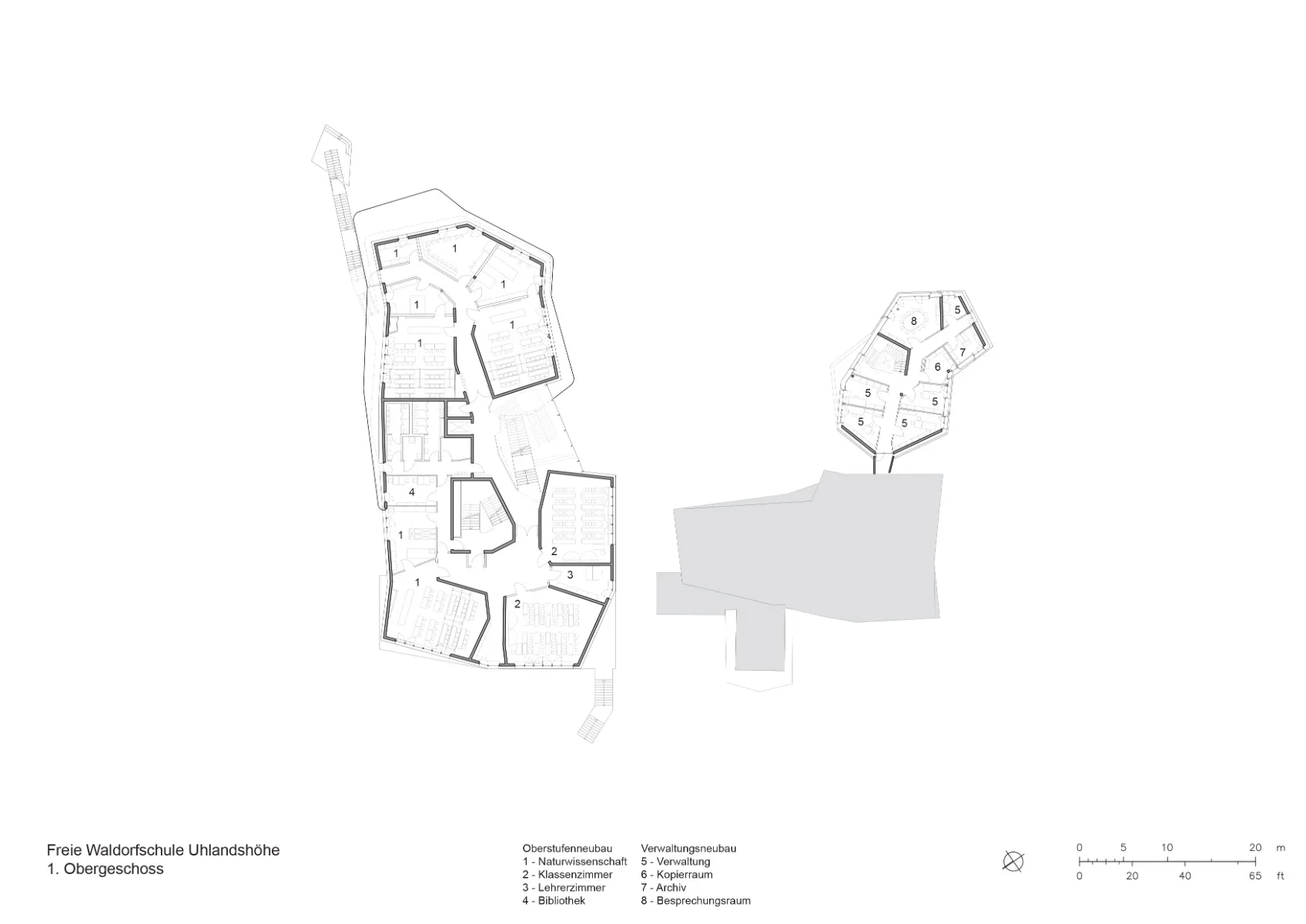 Grundriss erstes Obergeschoss, Grafik