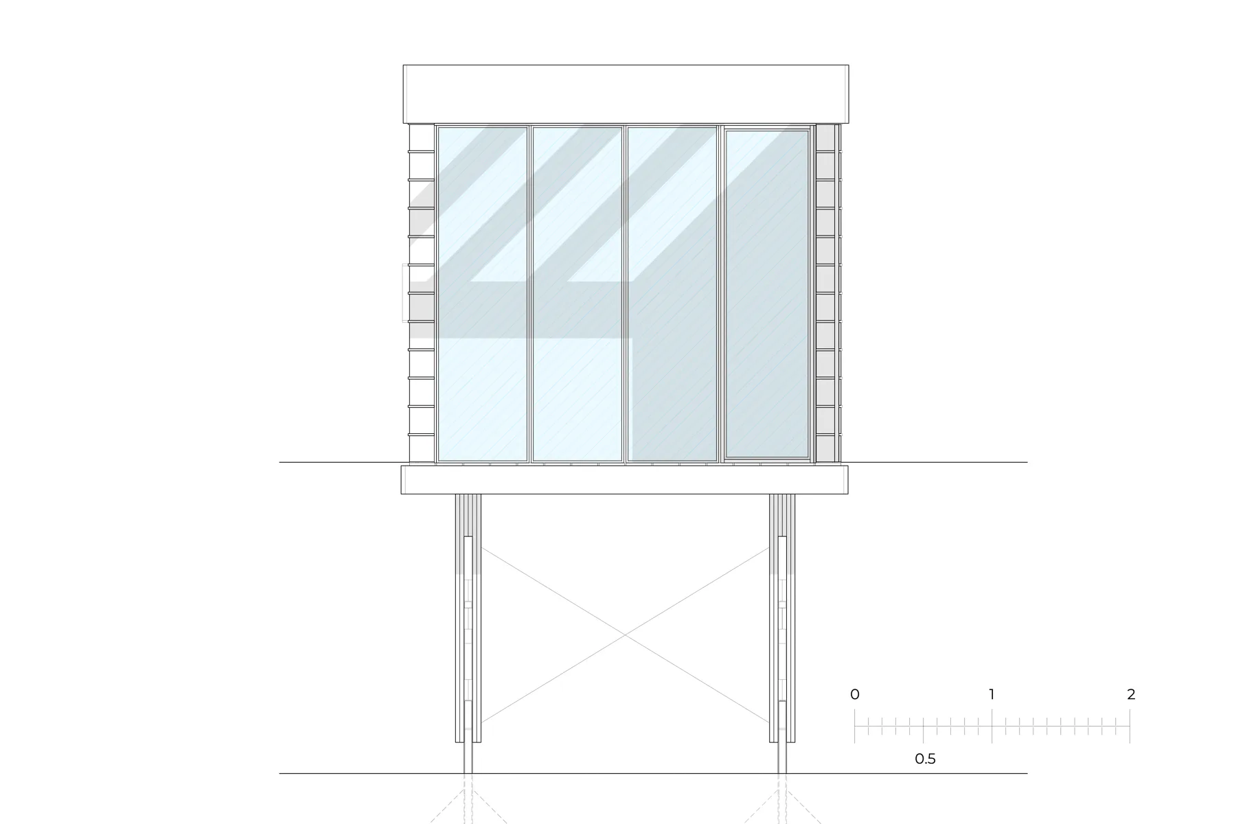 Südöstliche Ansicht, Grafik