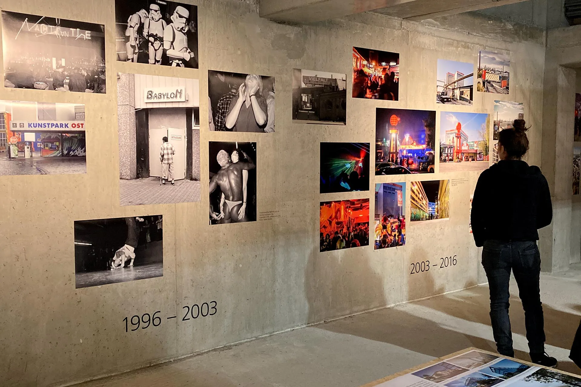Blick in die Ausstellung „Es geht also doch! Das Münchner Werksviertel“, Werk 12, Werksviertel-Mitte, 2024
